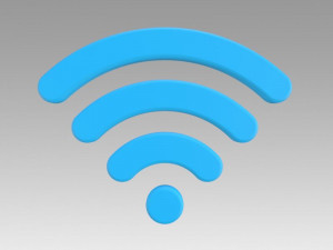 wifi wireless internet logo 3D Model