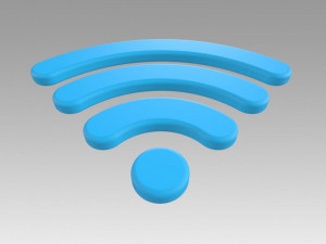 wifi wireless internet logo 3D Модель