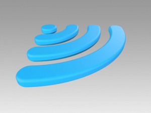 wifi wireless internet logo 3D Модель
