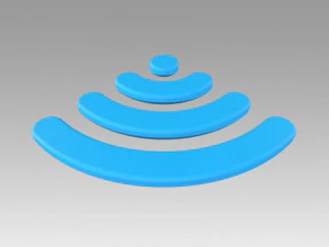 wifi wireless internet logo 3D Model