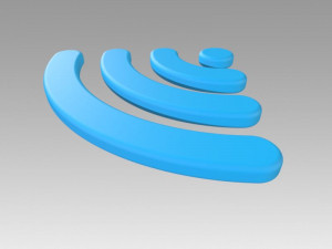 wifi wireless internet logo 3D Модель