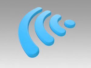 wifi wireless internet logo 3D Model
