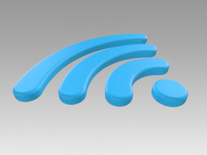 wifi wireless internet logo 3D Модель
