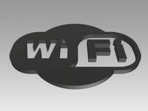 wifi wireless internet logo 3D Model