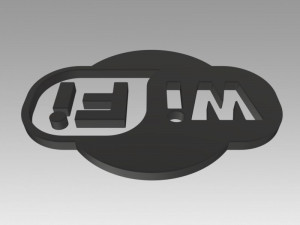 wifi wireless internet logo 3D-Modell
