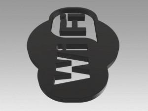 wifi wireless internet logo 3D-Modell