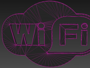 wifi wireless internet logo 3D-Modell