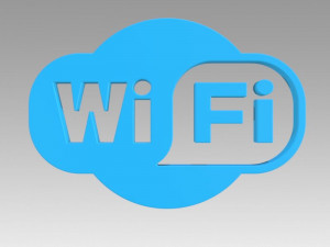 wifi wireless internet logo 3D Model