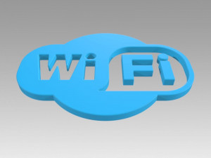 wifi wireless internet logo Model 3D