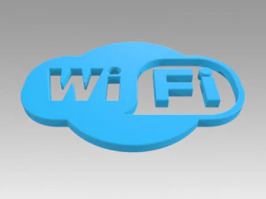wifi wireless internet logo 3D Model