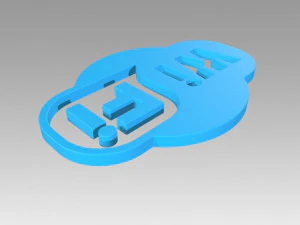 wifi wireless internet logo 3D Model