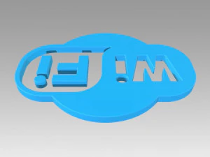 wifi wireless internet logo 3D Model