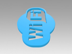 wifi wireless internet logo Model 3D