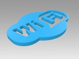 wifi wireless internet logo 3D Model