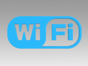 wifi wireless internet logo 3D Model
