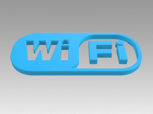 wifi wireless internet logo Model 3D