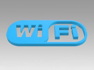 wifi wireless internet logo 3D Model