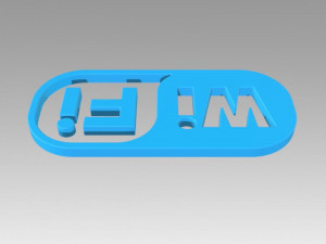 wifi wireless internet logo Model 3D