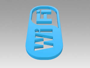 wifi wireless internet logo Model 3D