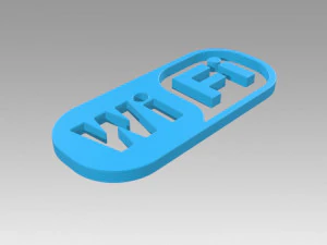 wifi wireless internet logo 3D Model