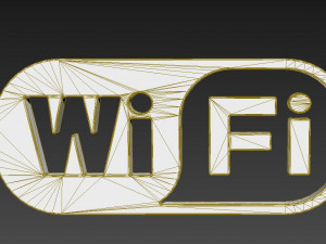 wifi wireless internet logo Model 3D