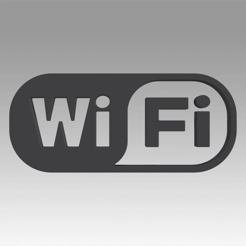 wifi wireless internet logo 3D Model .c4d .max .obj .3ds .fbx .stl .blend 