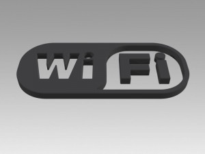 wifi wireless internet logo Modèle 3D