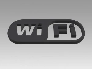 wifi wireless internet logo 3D Model