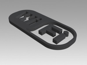 wifi wireless internet logo Modèle 3D