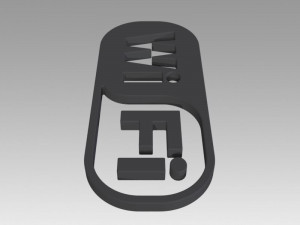 wifi wireless internet logo Modèle 3D