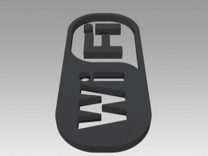 wifi wireless internet logo Modèle 3D