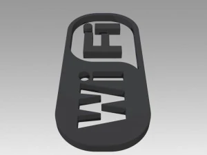 wifi wireless internet logo 3D Model