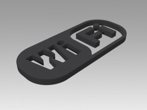 wifi wireless internet logo Modèle 3D