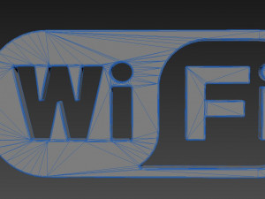 wifi wireless internet logo Modèle 3D