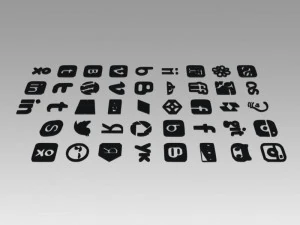 social icons logo 3D Model