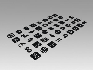 social icons logo 3D मॉडल