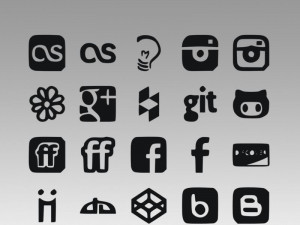social icons logo 3D मॉडल