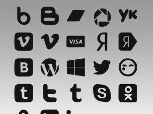 social icons logo 3D मॉडल