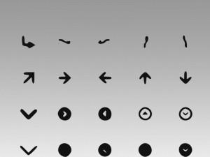 arrows sign set 3D Model