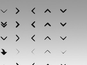 arrows sign set 3D Model