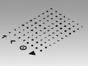 arrows sign set 3D Model