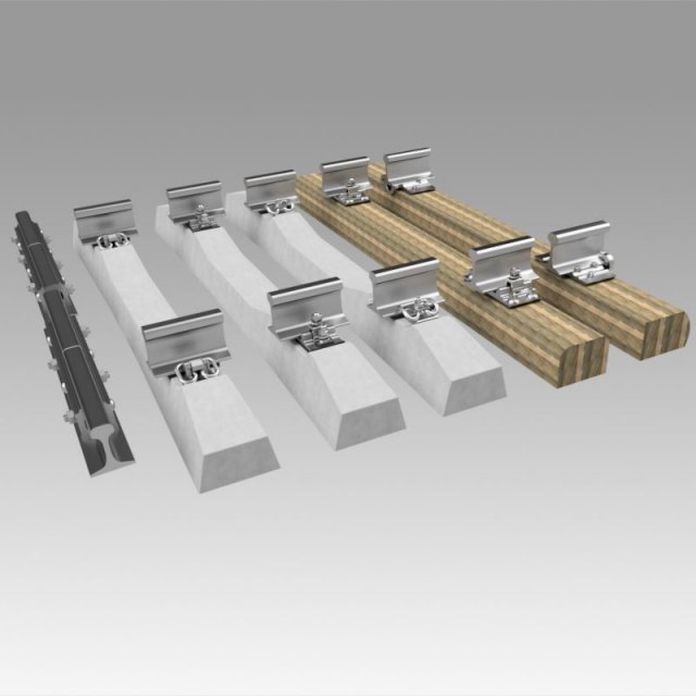 rail fastening 3D Модель .c4d .max .obj .3ds .fbx .stl .blend