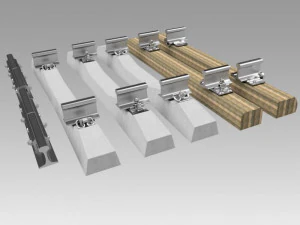 रेल बन्धन 3D मॉडल