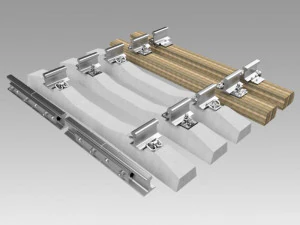 pengikatan rel Model 3D