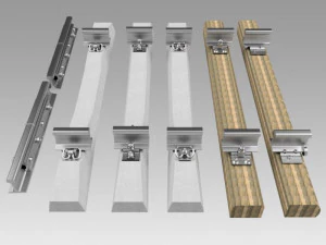 pengikatan rel Model 3D