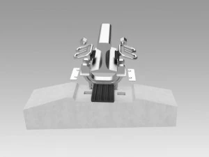 pengikatan rel Model 3D