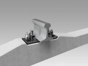 pengikatan rel Model 3D