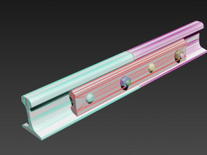 fastening rail p65 overlays 1p65 3D Model
