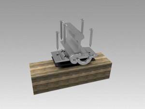 rail fastening d-65 Model 3D