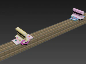 rail fastening d-65 3D Model